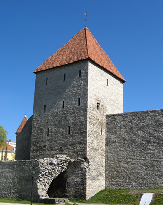 Tower in City Wall, Tallinn, Finland, Estonia, Latvia 2009