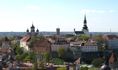 Old Town view From St Olav's Tower, Tallinn, Finland, Estonia, Latvia 2009