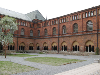 Dom Cathedral: Courtyard, Riga, Finland, Estonia, Latvia 2009