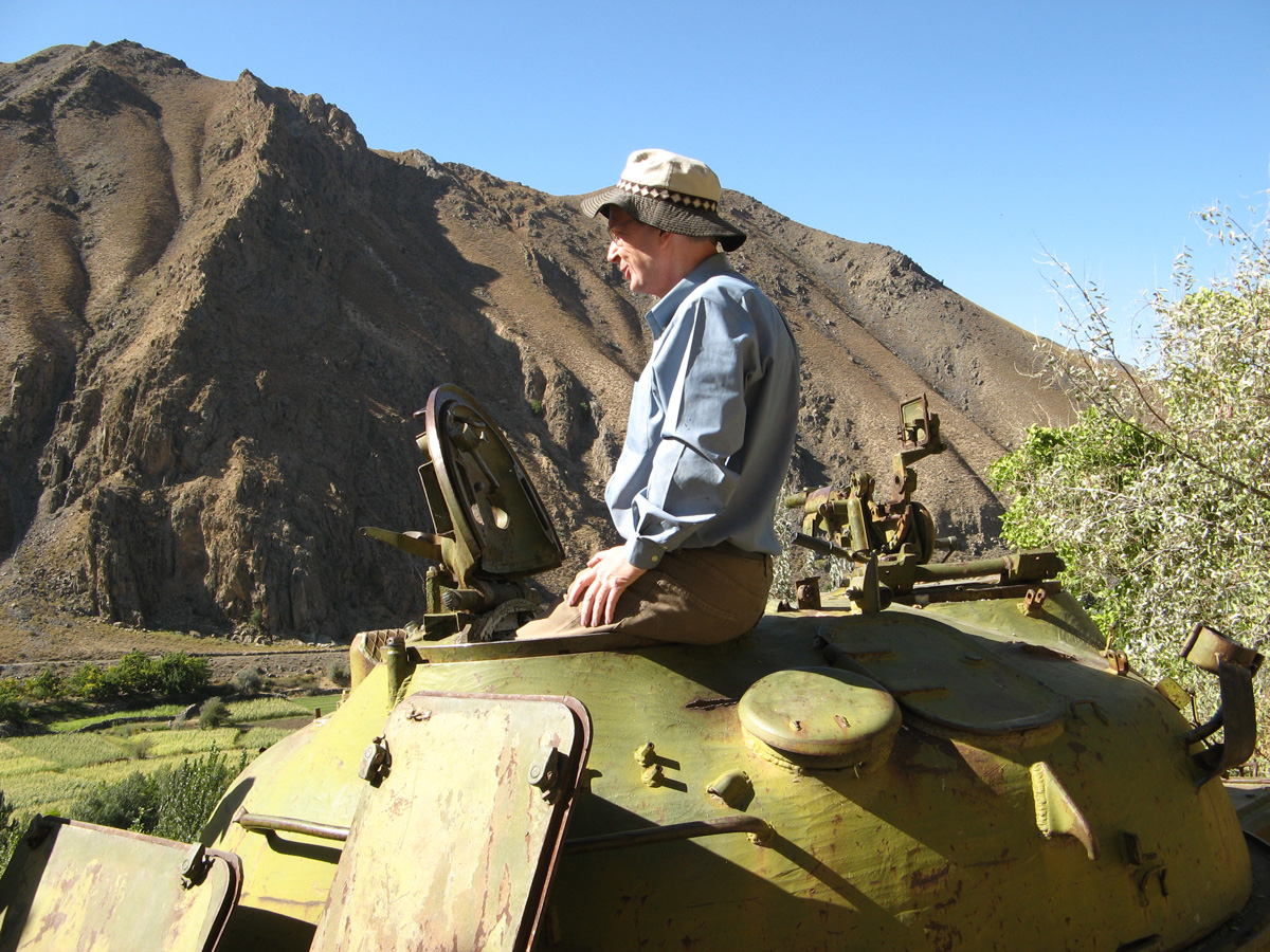 Panjshir Valley, Scotsman in ex-Soviet tank