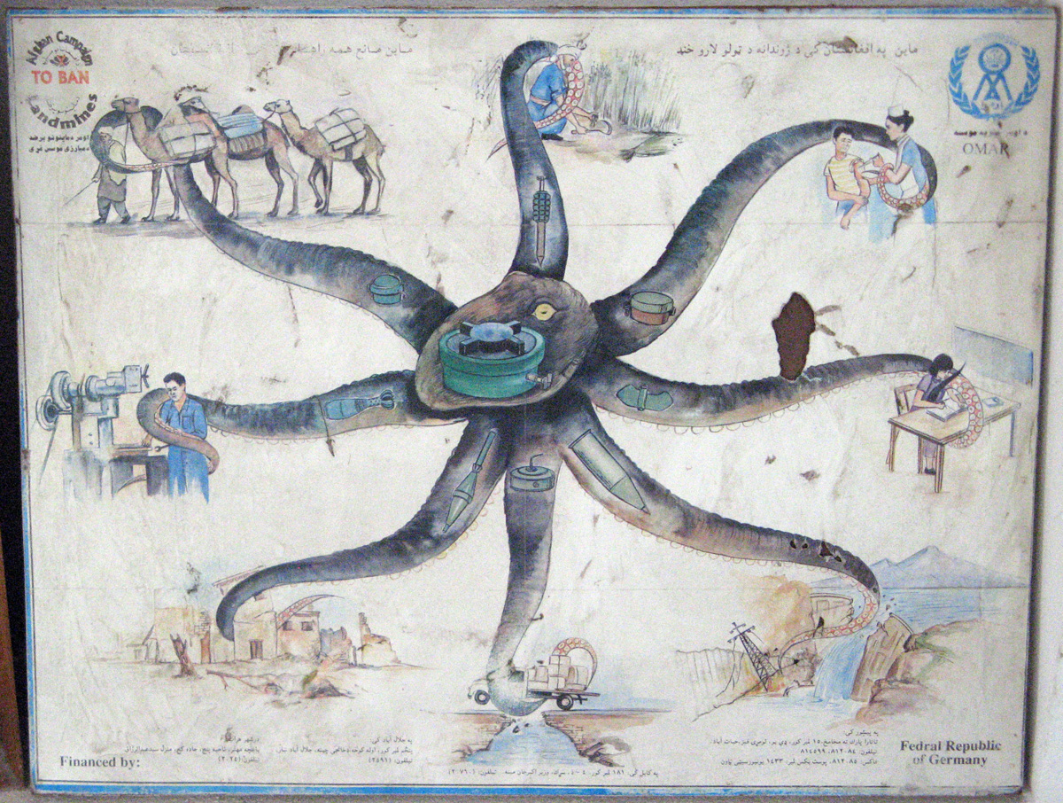 Kabul, The Landmine Octopus