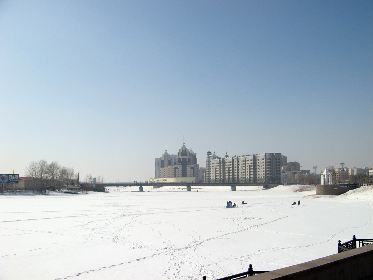 Astana-1, Frozen Ishim River