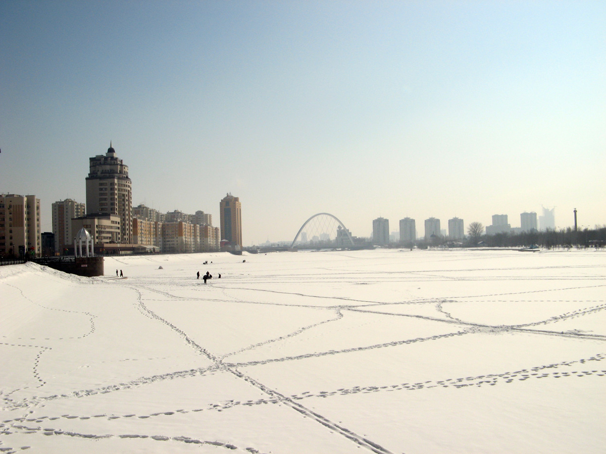 Astana-1, Frozen Ishim River