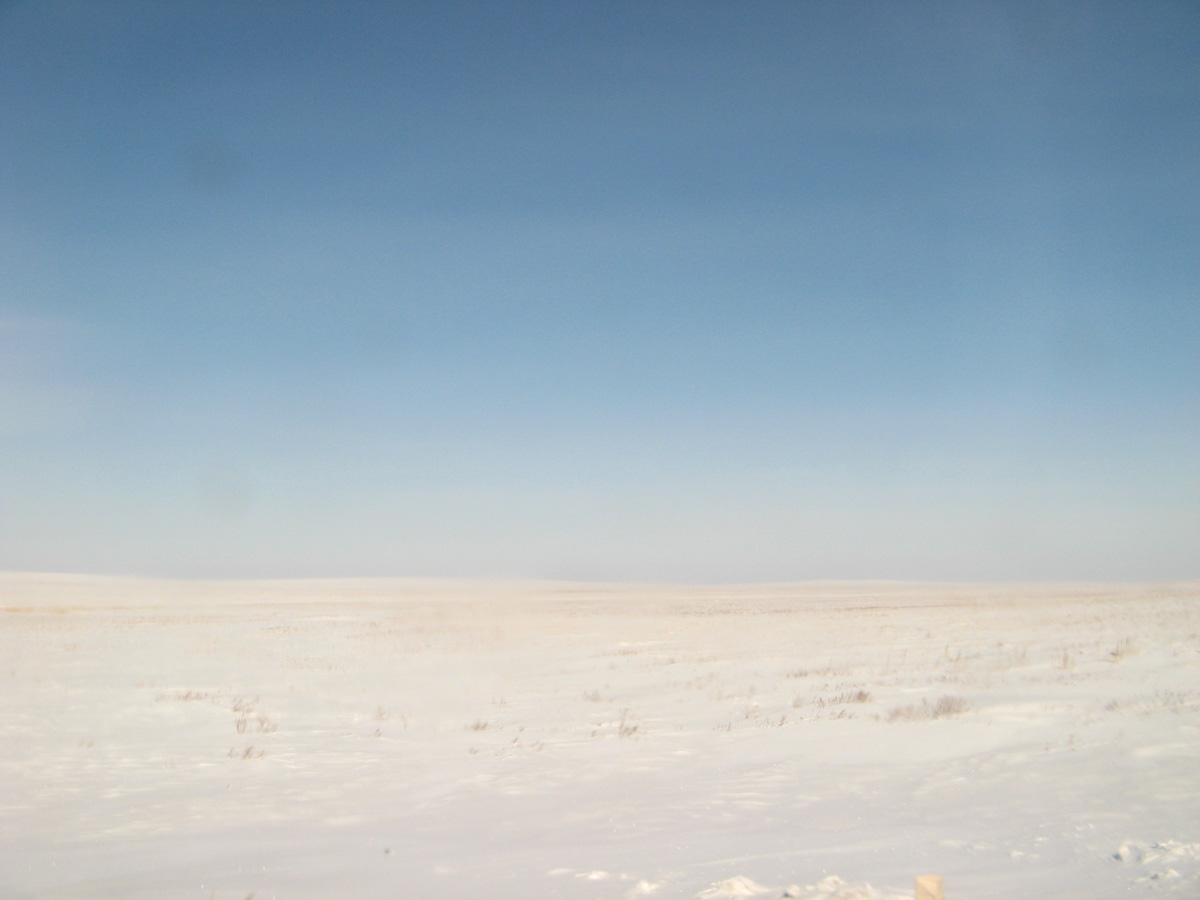 Erementau, Winter Steppes: 25 miles W of Erementau