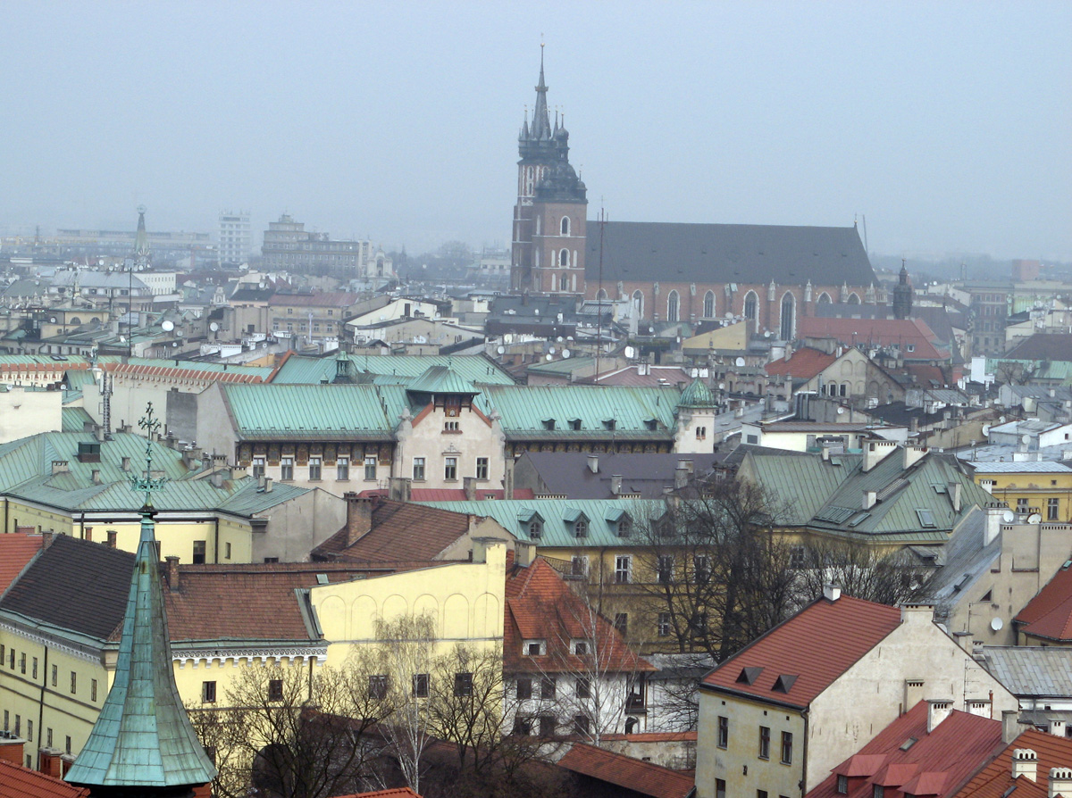 Krakow, Krakow Skyline From Wawel Cathedral Tower
