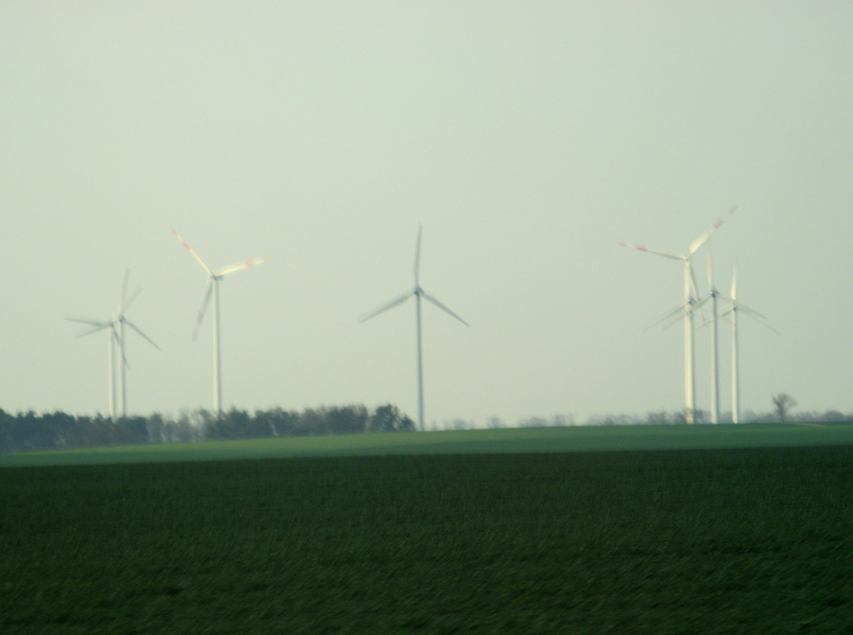 Warsaw-Berlin, German Windfarm