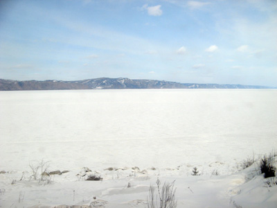 Lake Baikal From the railway, Vladivostok-Irkutsk, Siberia 2009