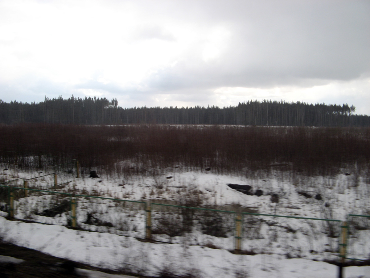 Moscow to St Petersburg, 100 miles West of Moscow