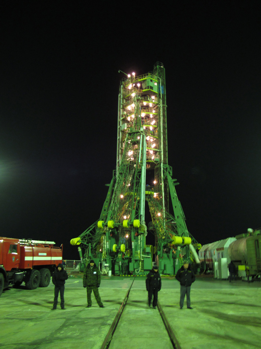 TMA-20&nbsp;Launch, Gagarin Pad, post-Launch
