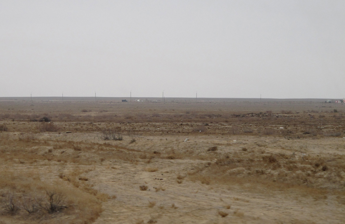 Baikonur City, Baikonur terrain Scrubby semi-desert