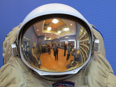 Scotsman in a Cosmonaut visor, Cosmodrome Museum, Baikonur 2010