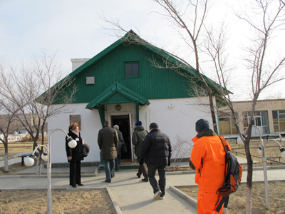 Cosmonaut's cottage Where Gagarin stayed pre-launch., Cosmodrome Museum, Baikonur 2010
