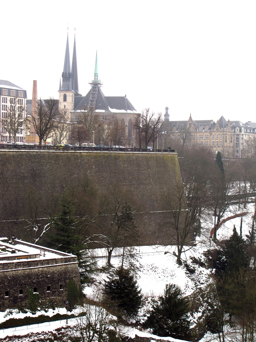 Luxembourg, Cathedral on Bastion