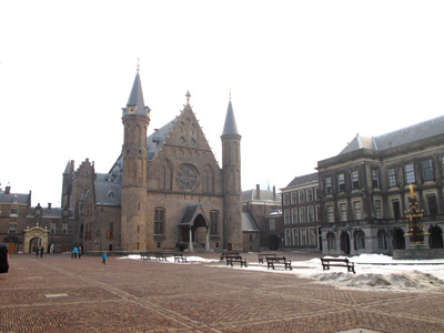 Binnenhof interior courtyard, The Hague, European Union Dec 2010