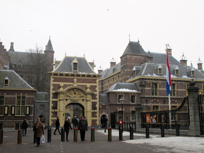 Binnenhof entrance, The Hague, European Union Dec 2010