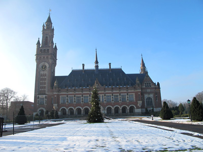 Carnegie's Peace Palace (1913) Now home to the International Co, The Hague, European Union Dec 2010