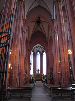Cathedral interior, Frankfurt, European Union Dec 2010