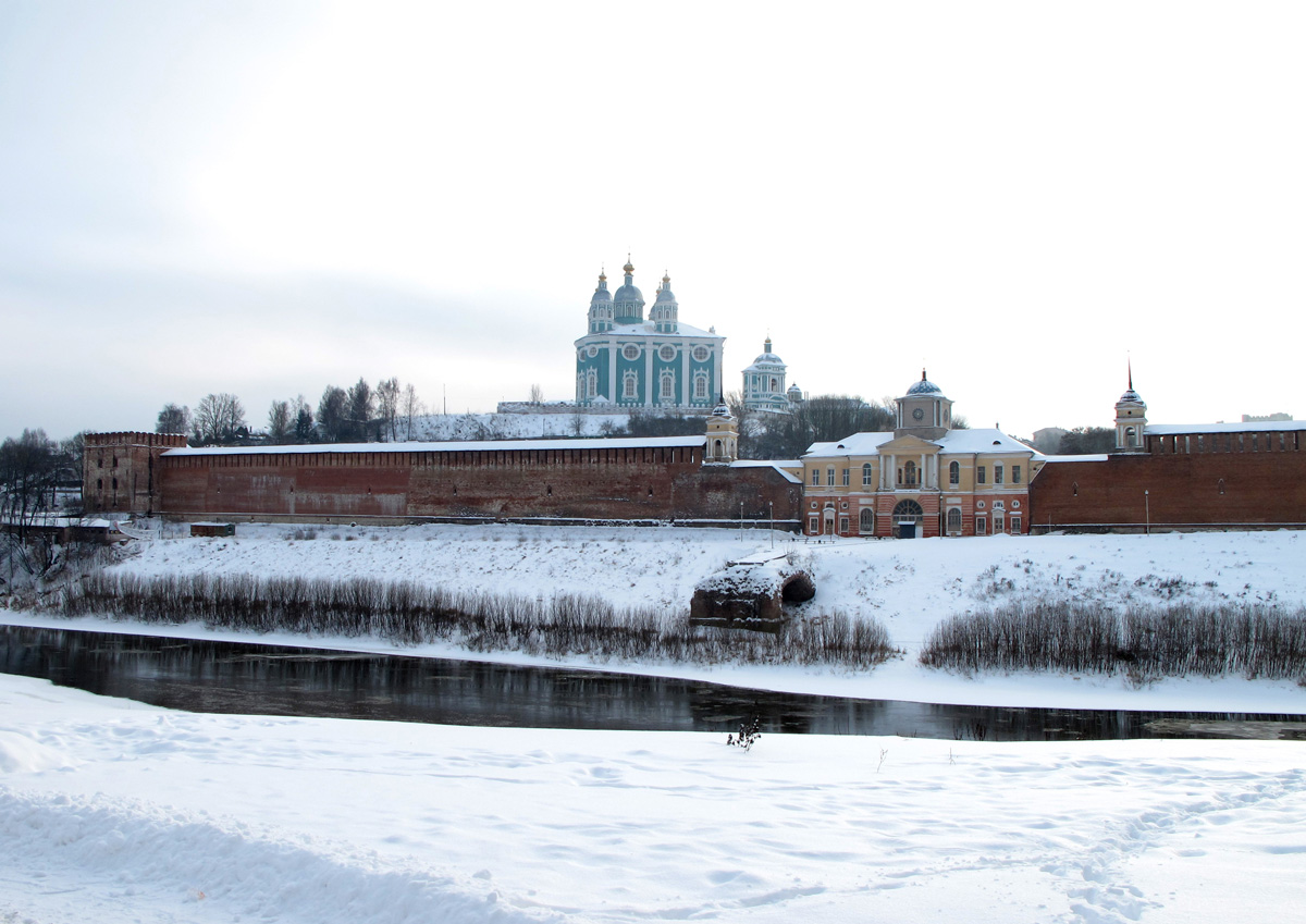 Smolensk, Ramparts & Cathedral From across the Dnieper
