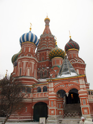 St Basil's from the East, Moscow, Russia December 2010