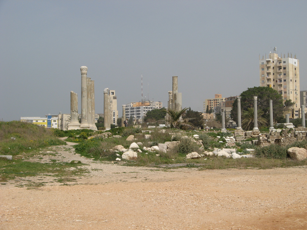 Tyre, Entrance colonnade from Ancient Harbour