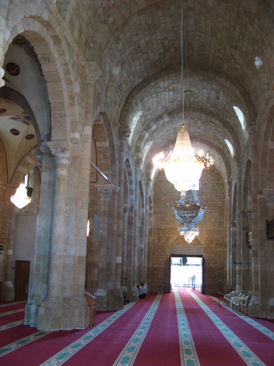 Beirut, Al Omari mosque interior Formerly a Crusader church