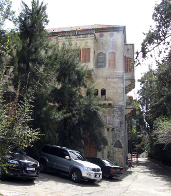 Jumblatt Palace: Entrance, Chouf Mountains, Lebanon 2010
