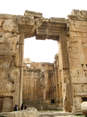 Bacchus: "Fallen Keystone" Gateway, Baalbek, Lebanon 2010