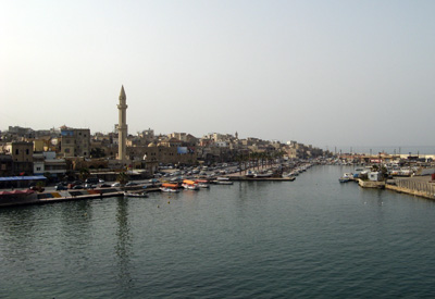 Sidon Harbour, from Sea Castle, Lebanon 2010