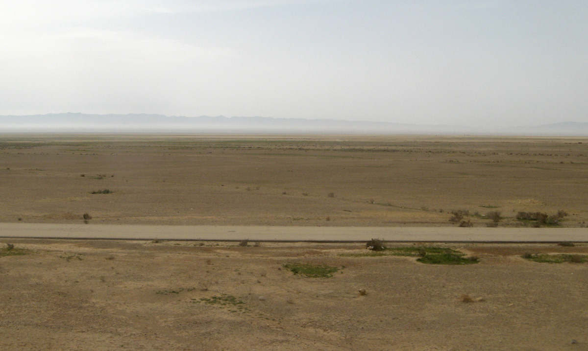 Palmyra, 90pct desert, 31 miles W of Palymra