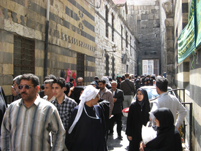 Locals, tourists, and pilgrims, Damascus, Syria 2010