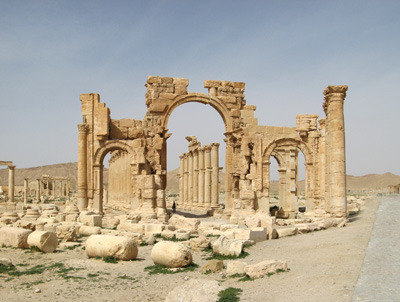 Colonnnade entrance, Palmyra, Syria 2010
