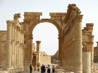 Colonnade Entrance, Palmyra, Syria 2010
