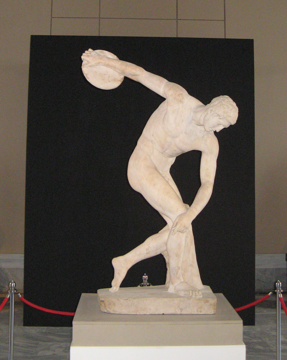 Istanbul, "Townley" Discus Thrower Head is addition, at wrong angle.