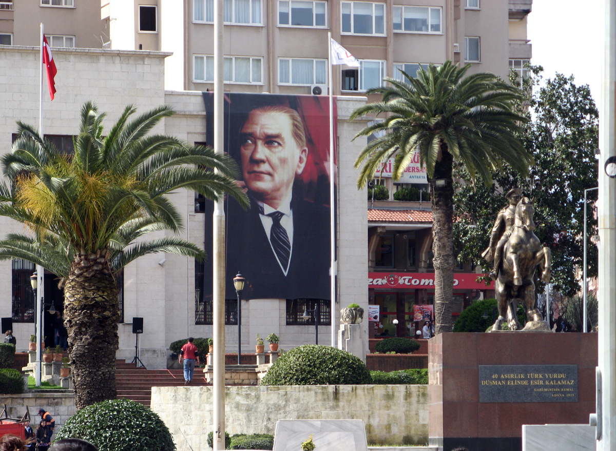 Antioch, Ataturk: Poster and Statue