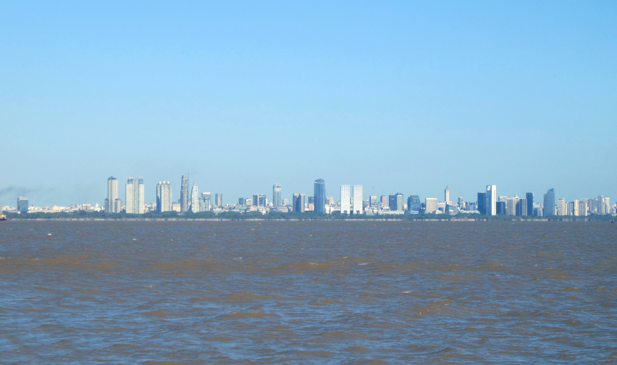 Rio de la Plata, Buneos Aires from the Rio de la Plata
