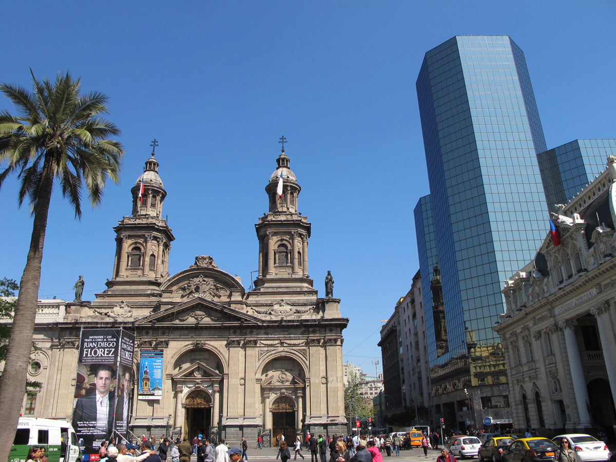 Santiago, Cathedral + Glass Tower