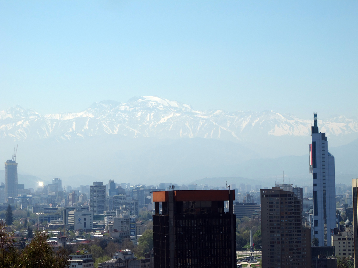 Santiago, Torres Mirador: Looking East Outliers of the Andes