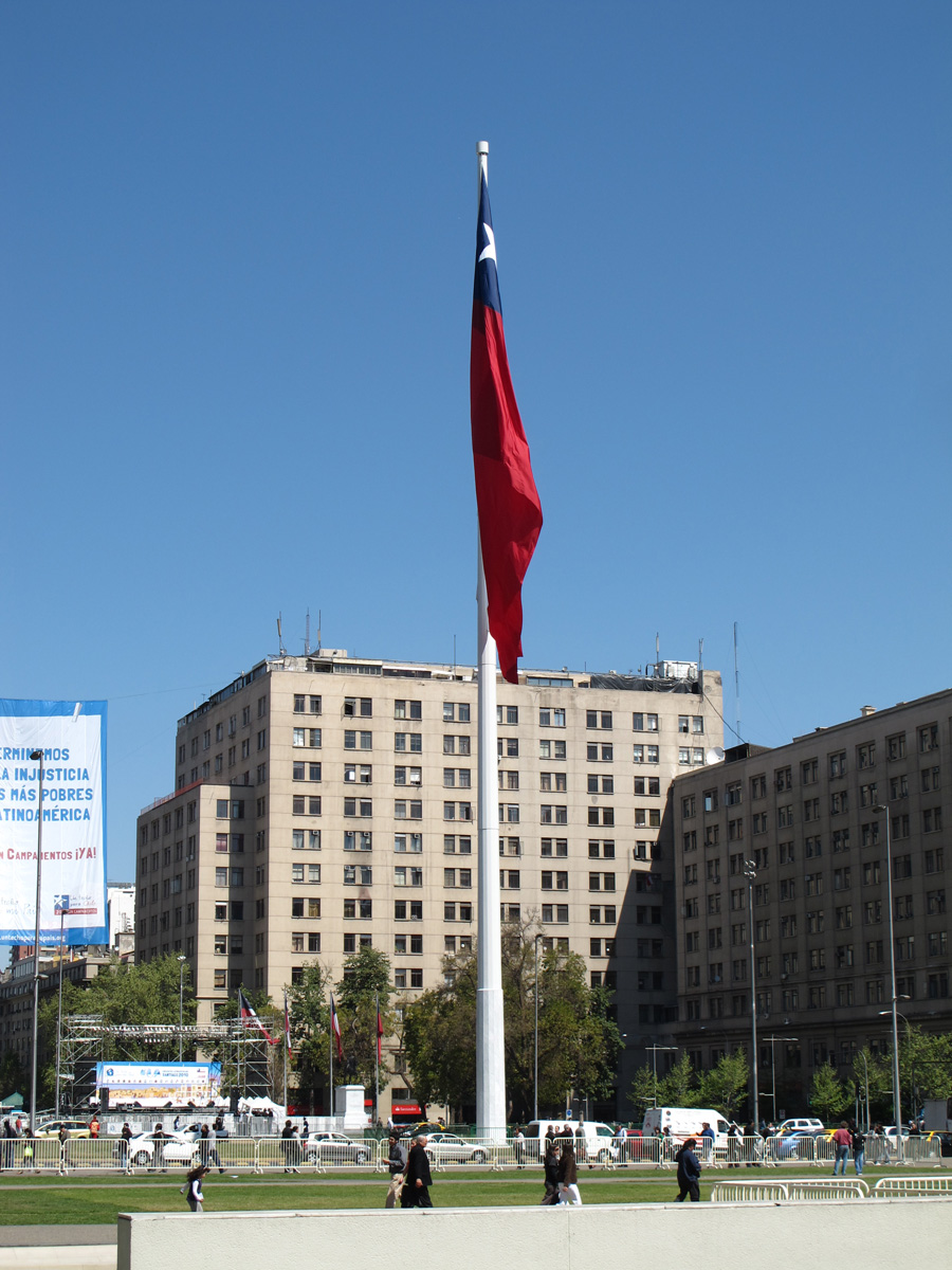 Santiago, Giant Chilean Flag