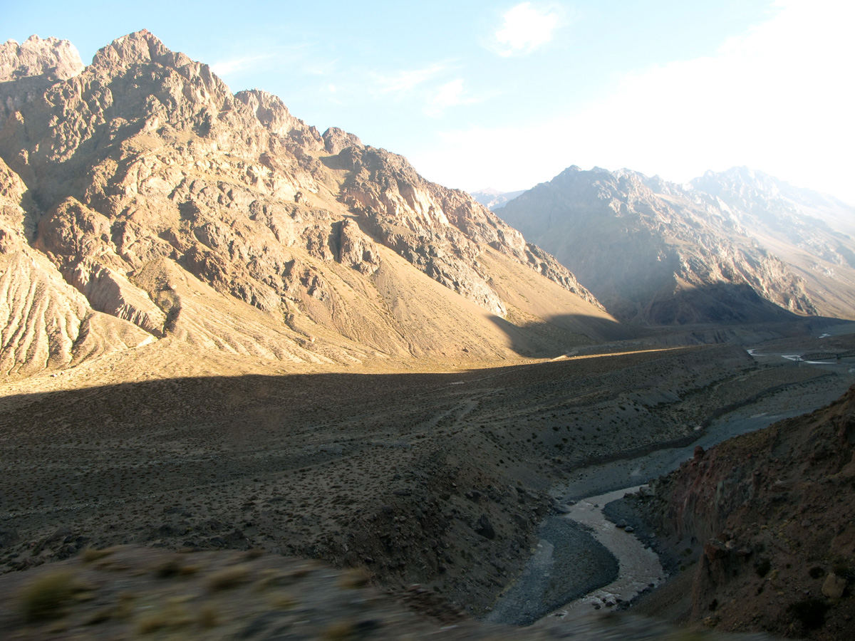 Andes, Down, into Argentina.