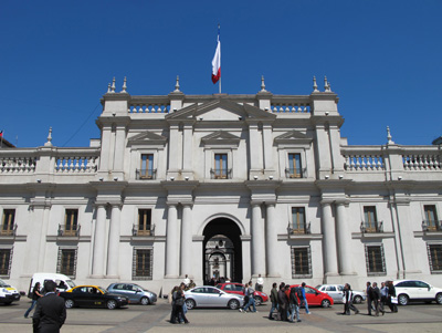 Palacio de la Moneda (Presidential Palace), Santiago, Chile 2010