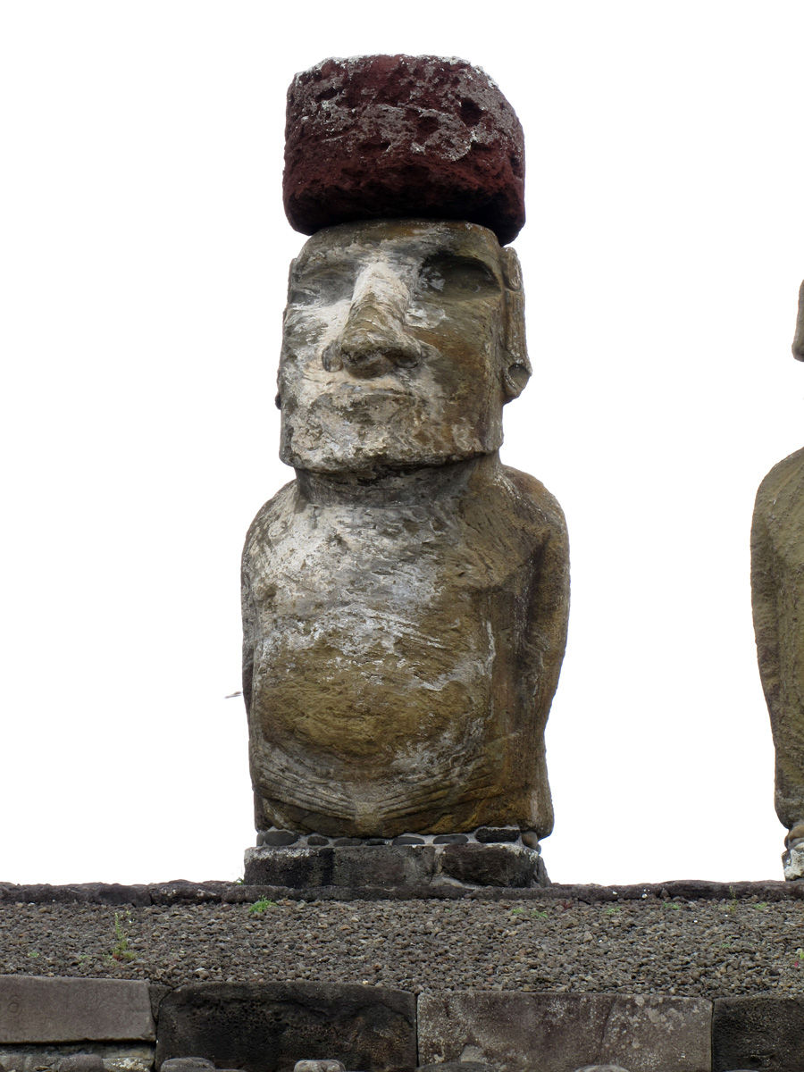 Ahu Tongariki, Capped Moai, Ahu Tongariki