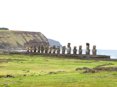 Ahu Tongariki, Easter Island, Chile, 2010