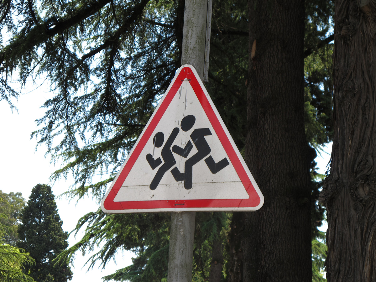 Sukhumi, Soviet "Children Crossing"