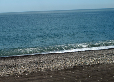 Black Sea Riviera 18 miles SE of Sochi, Russia May 2010