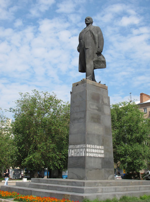 Lenin at Lenin Sq. Rostov, Russia May 2010