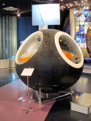 Gagarin's capsule (replica) Vosotok 1, Moscow, Russia May 2010