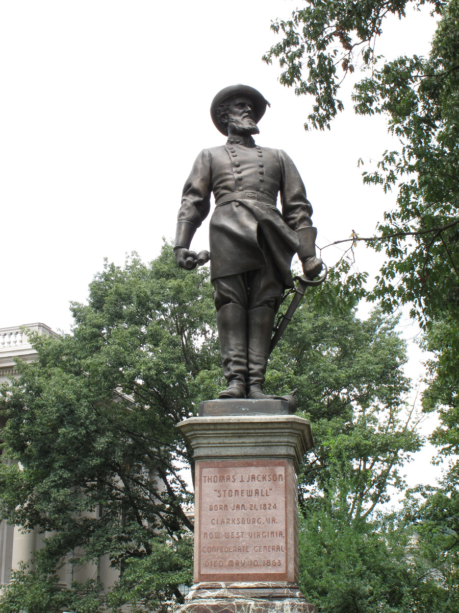 Charleston, WV, Stonewall Jackson Confederate hero, born in West Virginia