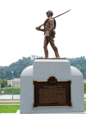 Memorial to WV Union Troops, Charleston, WV, 2010 USA East