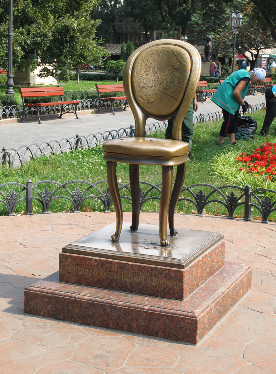 Odessa, A Bronze Chair In commemoration of "The 12 Chairs"