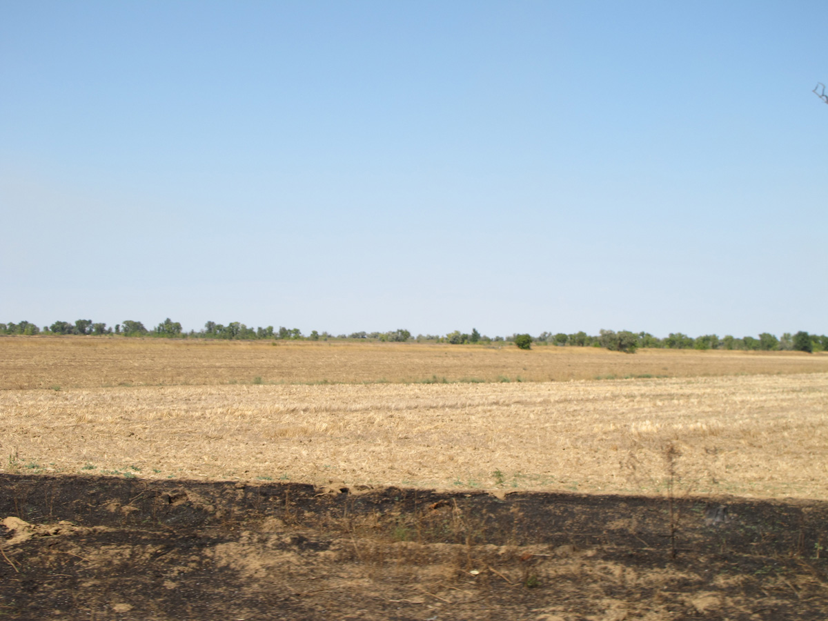 Kherson, 78 miles SE of Kherson Post-harvest fields.